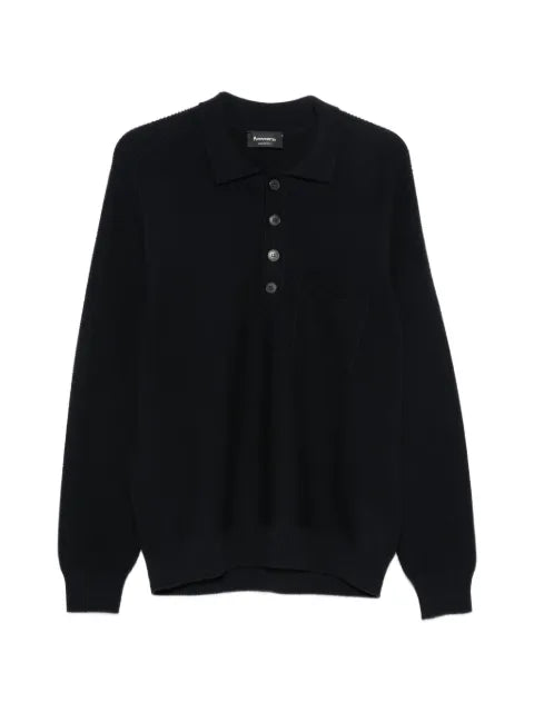 AROVESCIO half-button sweater