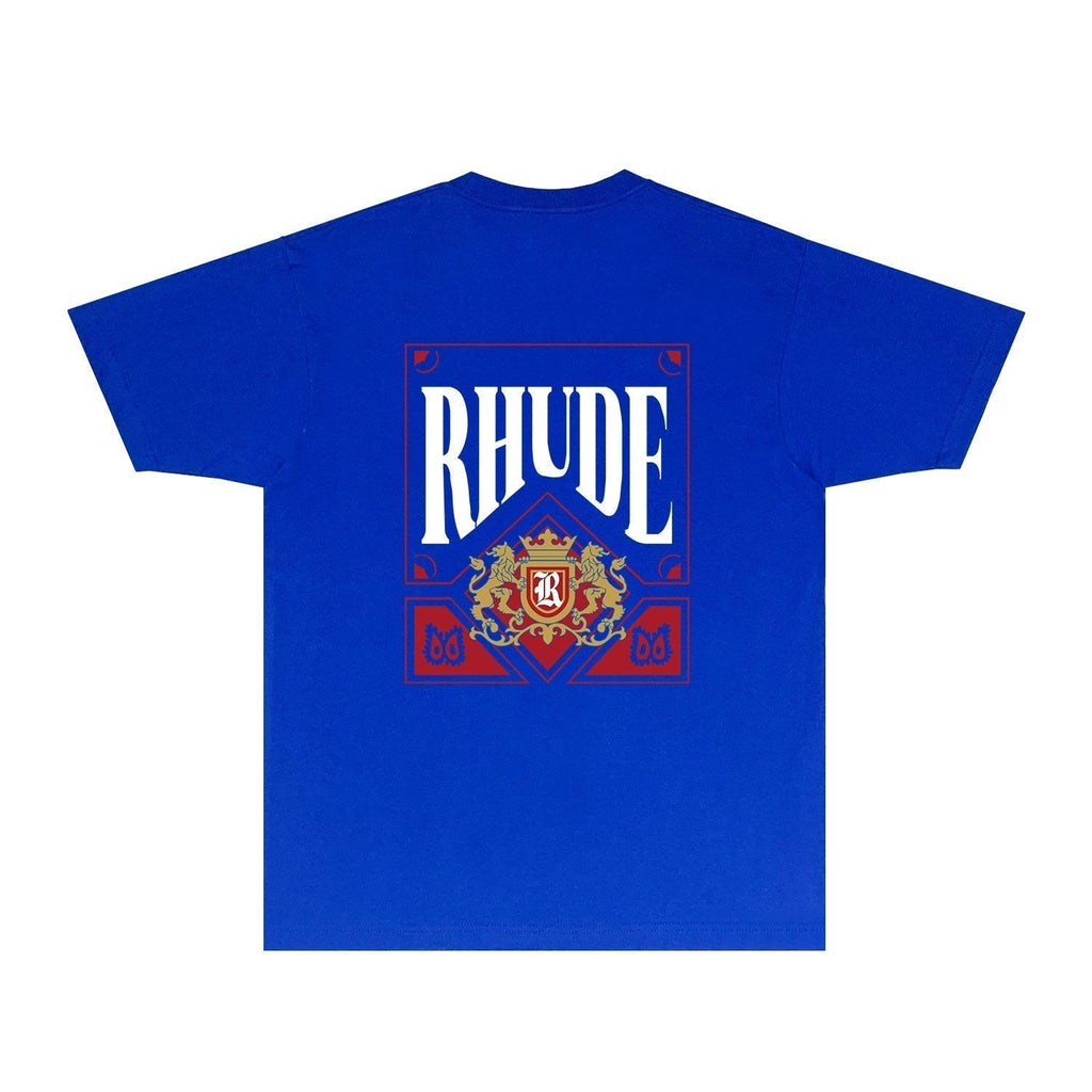 Rhude T-shirts Printed Trendy Pure Cotton