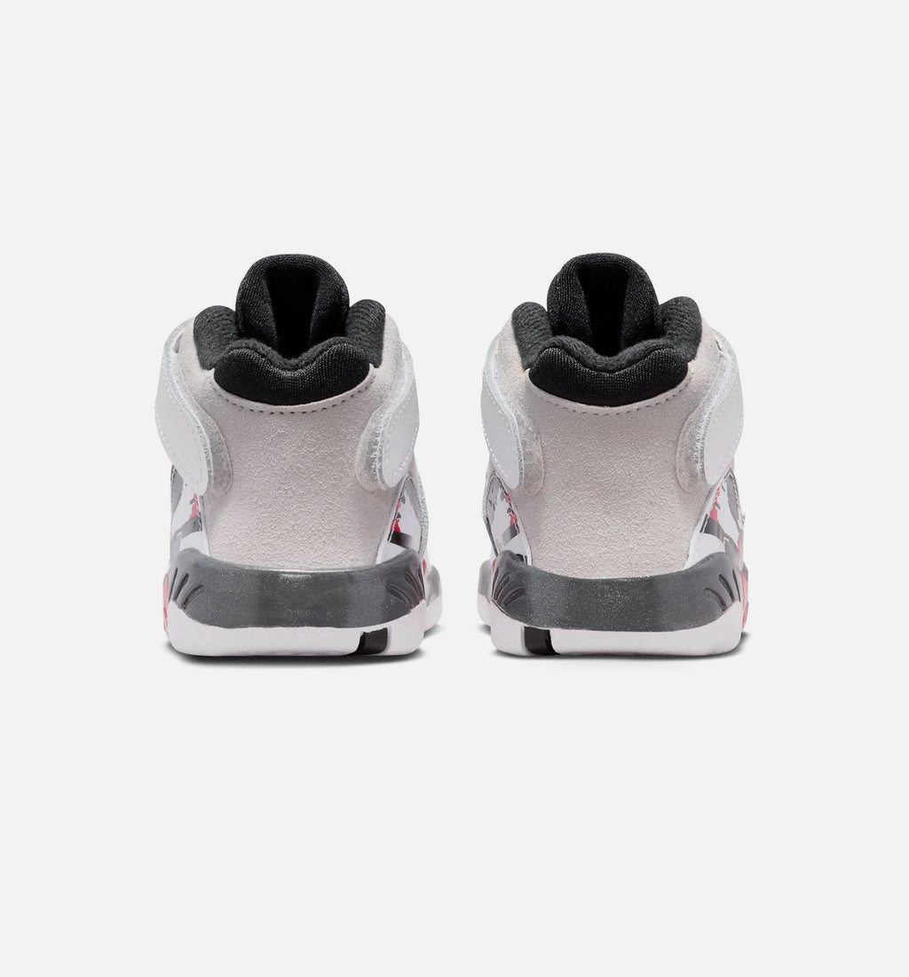 Air Jordan 8 Retro Infant/Toddler Lifestyle Shoe - White/Black/True Red